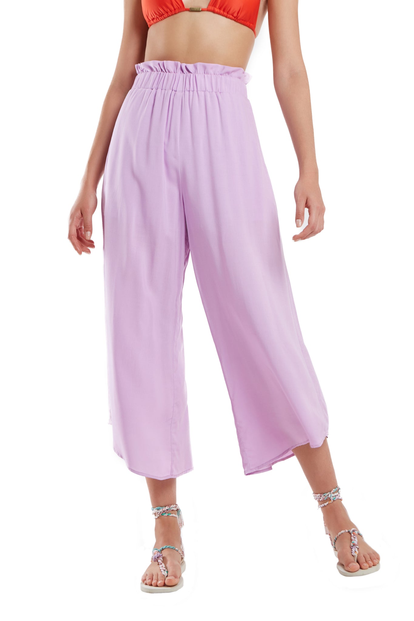 Gallery: Blueman Pantalones De Playa Calca Pantacourt Liso Roxo