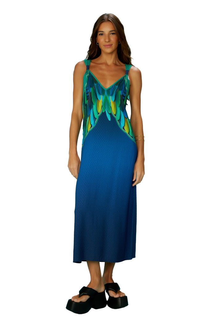 Model Front: Blueman Vestido De Playa Cropped Dress Fauna