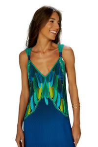 Image 02: Blueman Vestido De Playa Cropped Dress Fauna