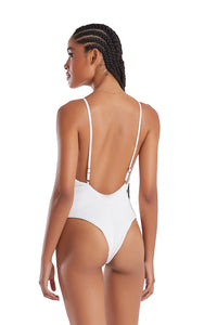 Model Back: Blueman Una Pieza Maio Belize Textura Softcell-Off White