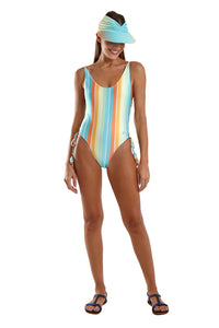 Model Front: Blueman Una Pieza Maio Betta Granita