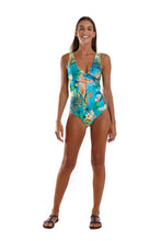 Cargar imagen en el visor de la galería, Model Front: Blueman Una Pieza Maio Show Blue
