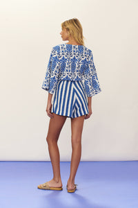 Model Back: Blueman Monos / Mamelucos De Playa Romper Seiva-Doce-Azul
