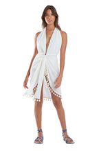 Cargar imagen en el visor de la galería, Model Front: Blueman Vestido De Playa Saida Janus Off White
