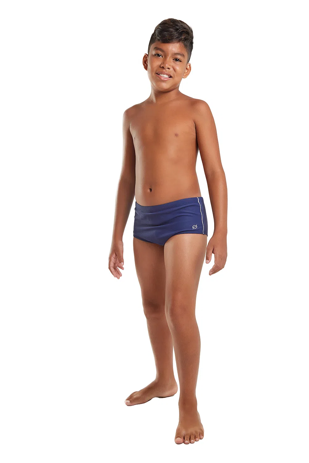 Model Front: Blueman Traje De Baño Chico Sunga Army Fit Frisos Marinho