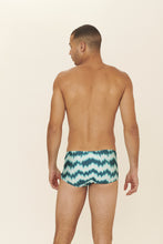Cargar imagen en el visor de la galería, Model Back: Blueman Sunga / Boxer Sunga Army Wind Azul
