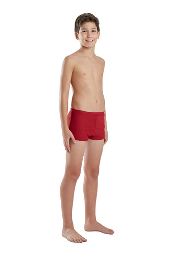 Model Front: Blueman Traje De Baño Chico Sunga Berlim Fit Vermelho