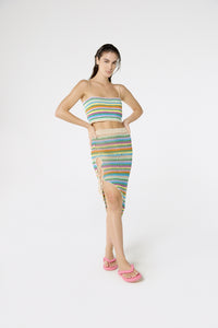Model Front: Blueman Top De La Playa Top Crochet Listras