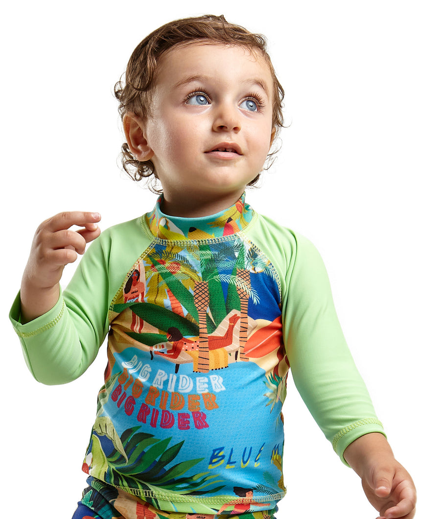 Model Front: Blueman Sostén Top John Manga Longa Baby Maresia