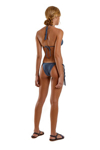 Model Back: Blueman Sostén Top Liso Azul