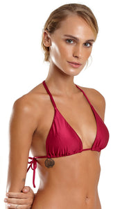 Image 03: Blueman Sostén Top Max Macrame Liso Rosa
