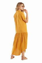 Cargar imagen en el visor de la galería, Model Back: Blueman Vestido De Playa Vestido Chemise Eva Liso Marrom
