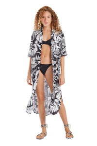 Image 04: Blueman Vestido De Playa Vestido Chemise Recortes Eclipse
