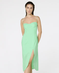 Gallery: Blueman Vestido De Playa Vestido Fenda Liso Color