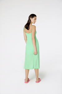 Model Back: Blueman Vestido De Playa Vestido Fenda Liso Color
