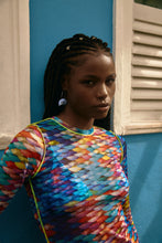 Cargar imagen en el visor de la galería, Image 10: Blueman Mini Dress Vestido Tule Manga Longa Escama
