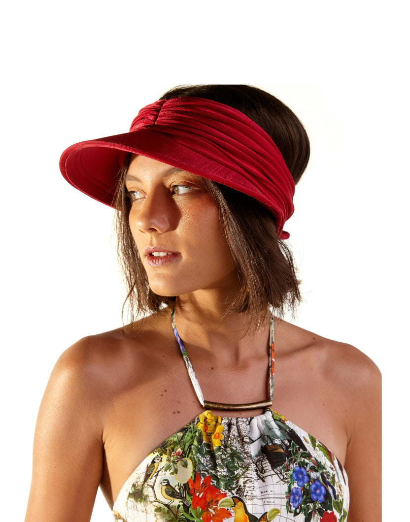 Model Front: Blueman Visera Viseira Fuji Liso Vermelho