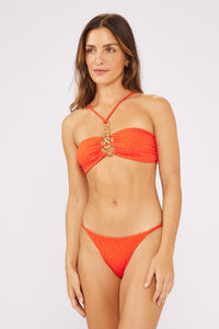 Top Laranja-Jacquard Duna