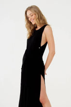 Cargar imagen en el visor de la galería, Vestido Saida Cropped Liso Preto Mistica
