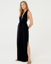 Cargar imagen en el visor de la galería, Vestido Saida Duo Liso Preto Mistica
